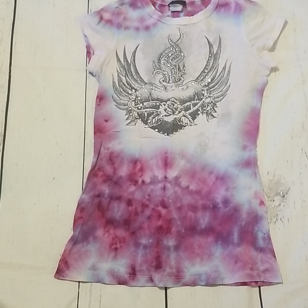 162 Tie dyed tshirt Candy Rain womens S